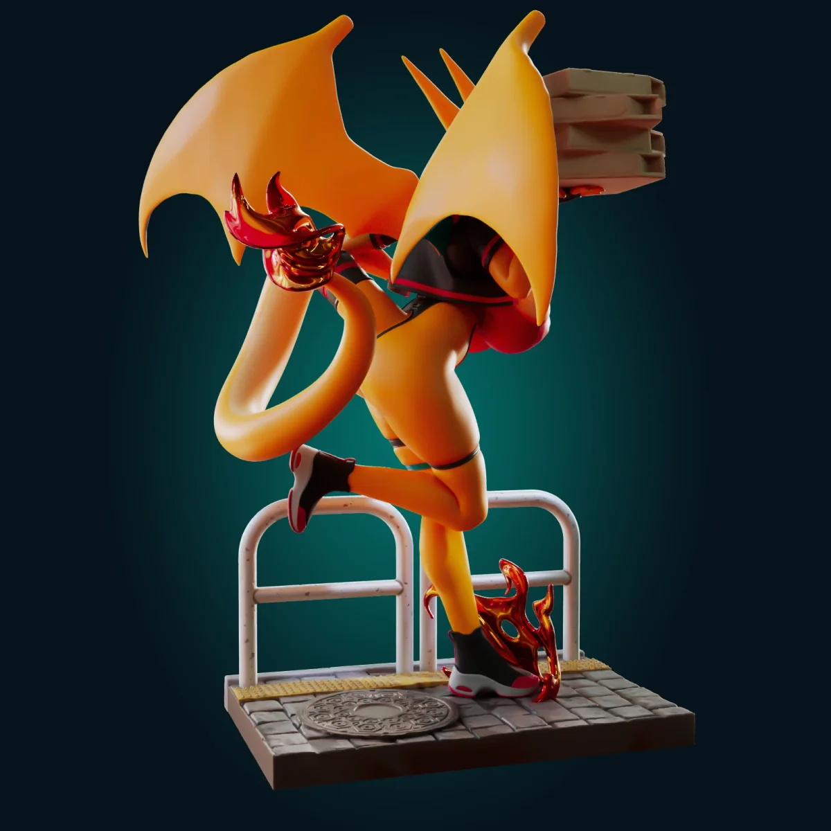 Dragon Lady | Fan Art | 3D Printed Resin Model Garage Kit | *Un-Painted* | Officer Rhu 3