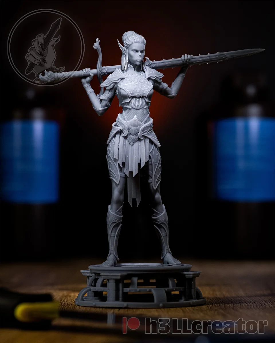 Lae'zel | Fan Art | 3D Printed Resin Model Garage Kit | *Un-Painted* | H3LL Creator 3