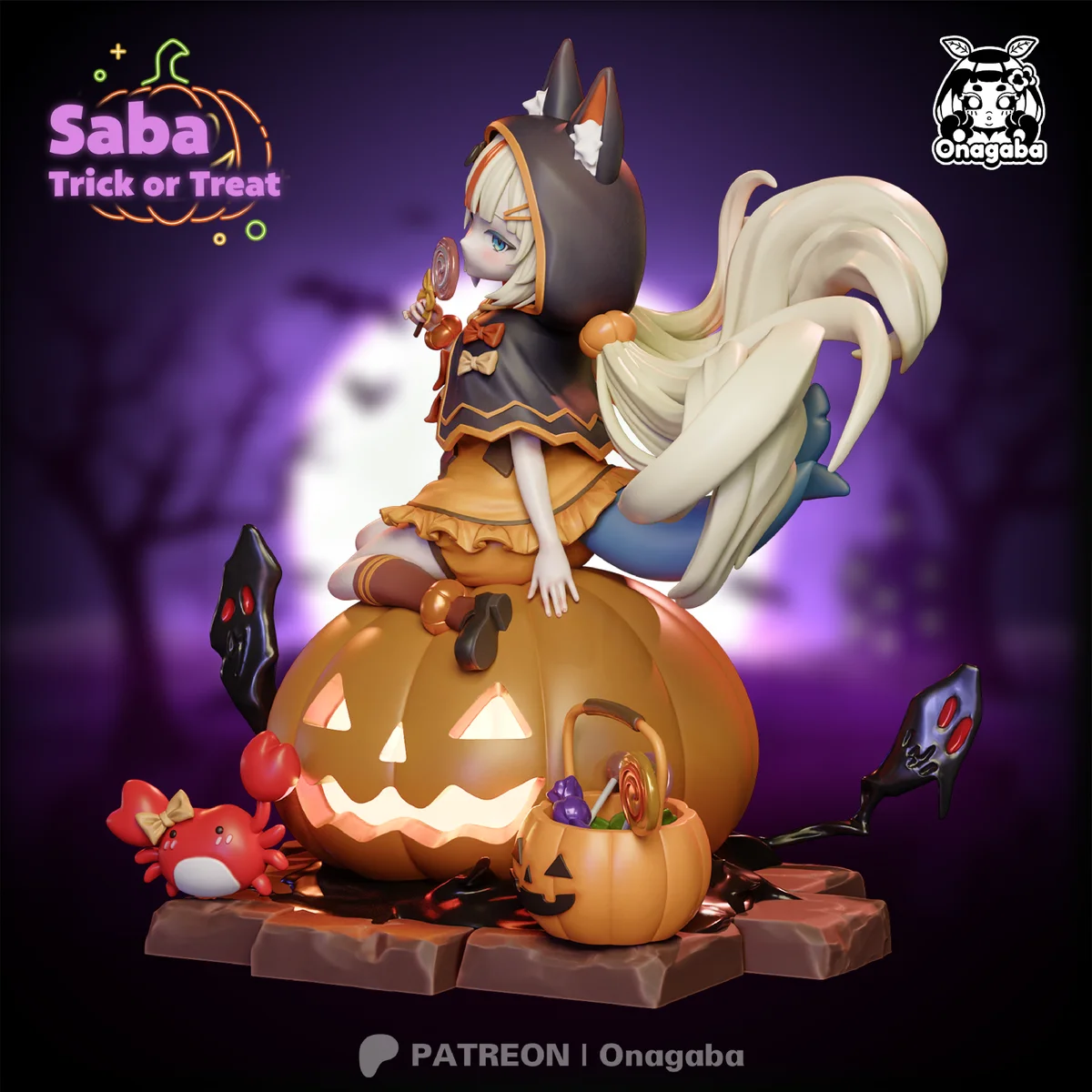 Halloween Saba | Fan Art | 3D Printed Resin Model Garage Kit | *Un-Painted* | ONAGABA 14