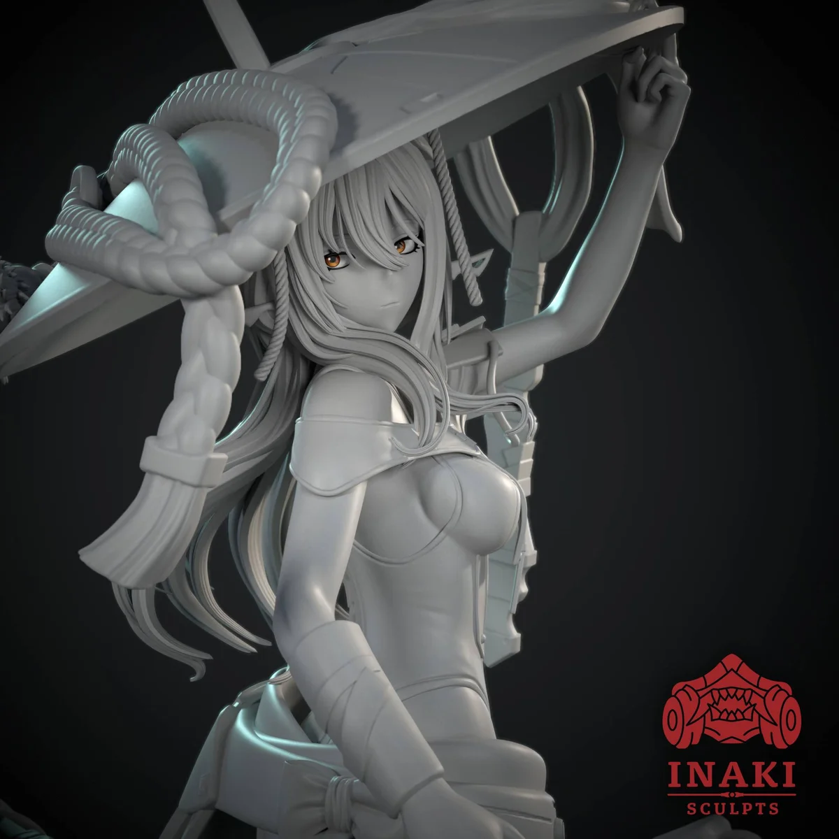 Scarlet | Fan Art | 3D Printed Resin Model Garage Kit | *Un-Painted* | Inaki Sculpts 5