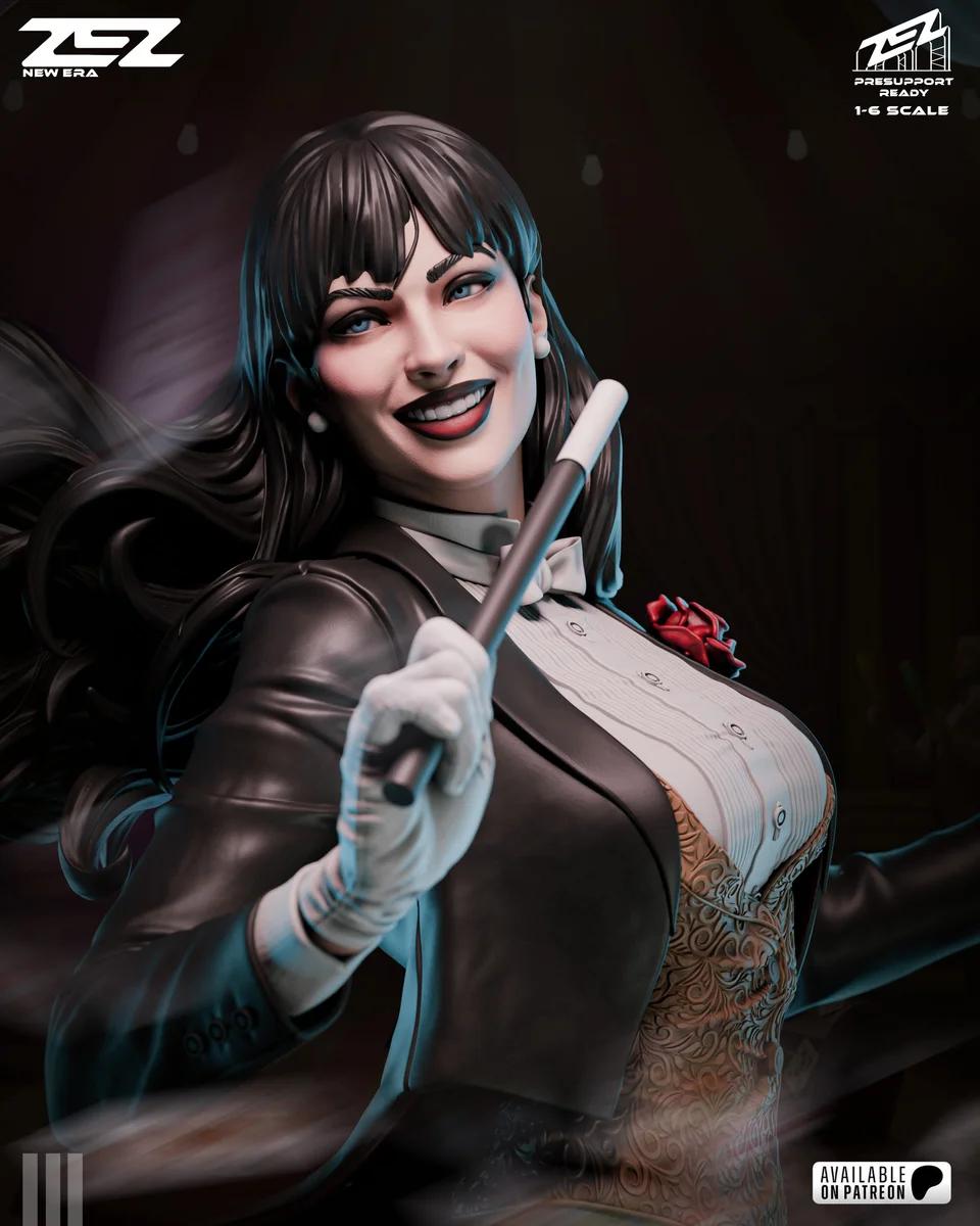 Zatanna | Fan Art | 3D Printed Resin Model Garage Kit | *Un-Painted* | ZEZ Studio 9