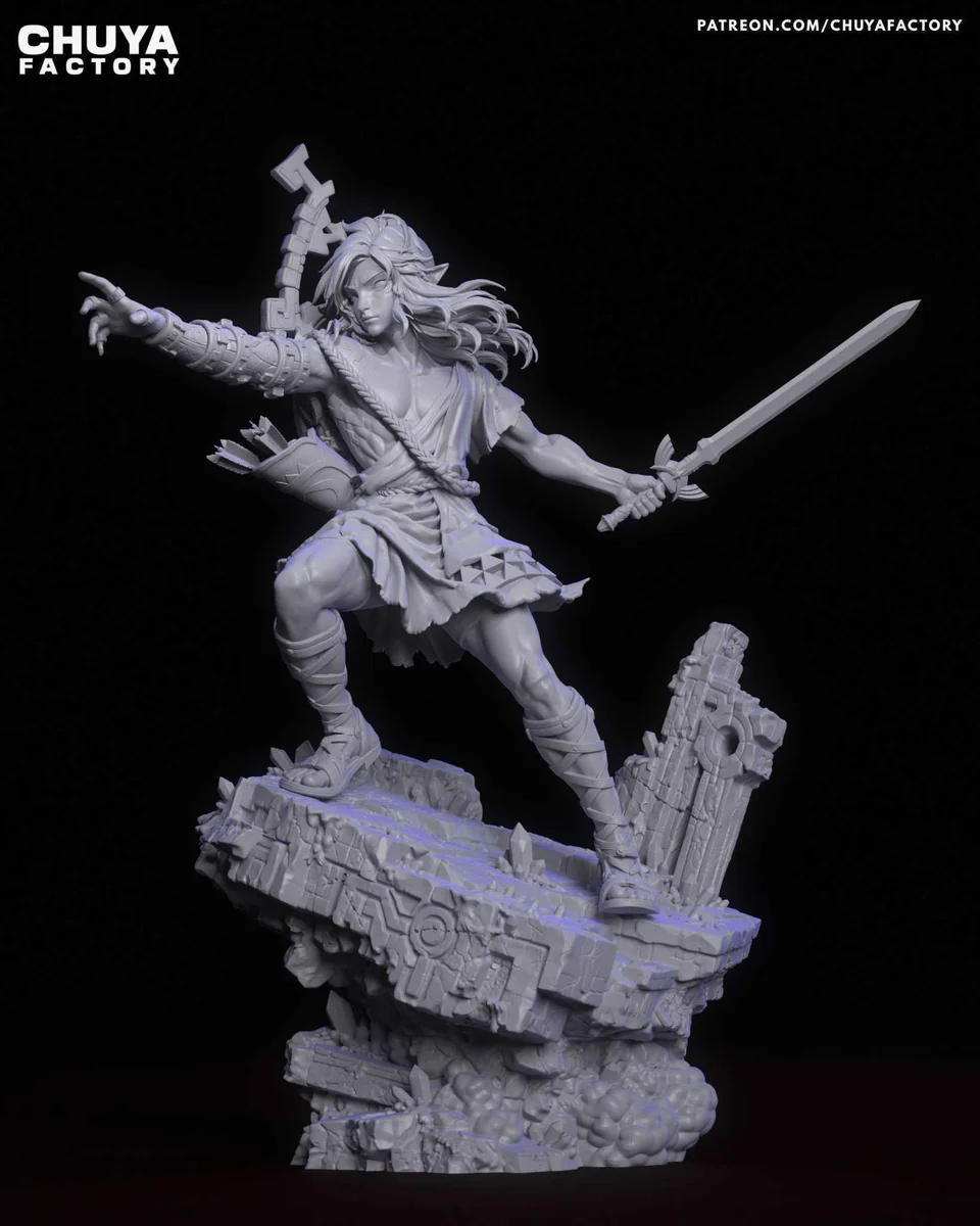 Link | Fan Art | 3D Printed Resin Model Garage Kit | *Un-Painted* | Chuya Factory 13