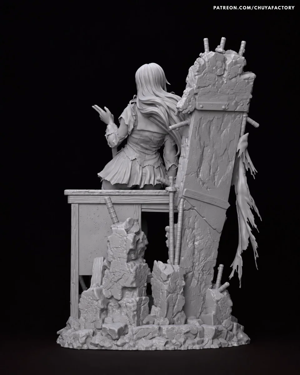 Saeko Busujima | Fan Art | 3D Printed Resin Model Garage Kit | *Un-Painted* | Chuya Factory 10
