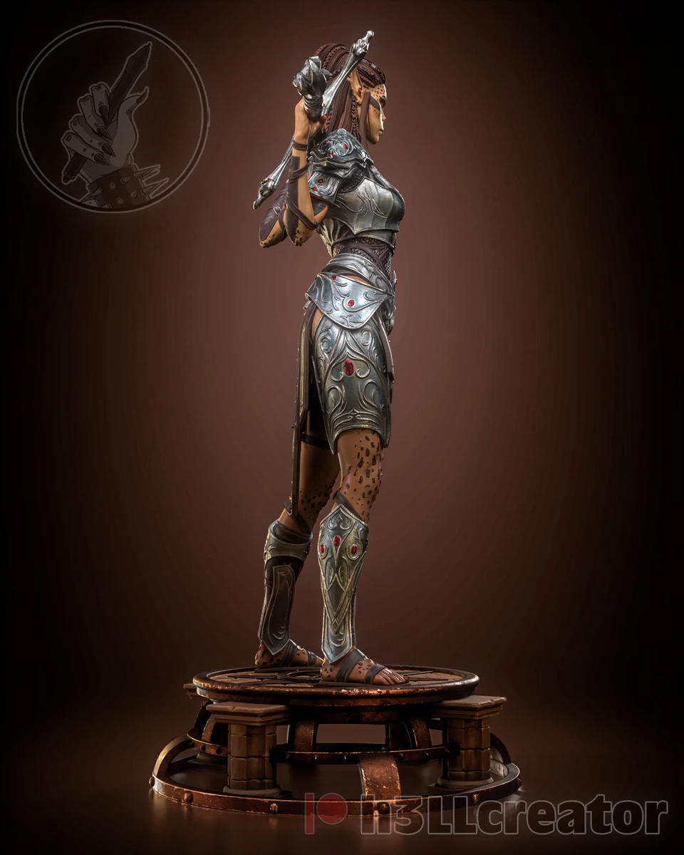 Lae'zel | Fan Art | 3D Printed Resin Model Garage Kit | *Un-Painted* | H3LL Creator 4