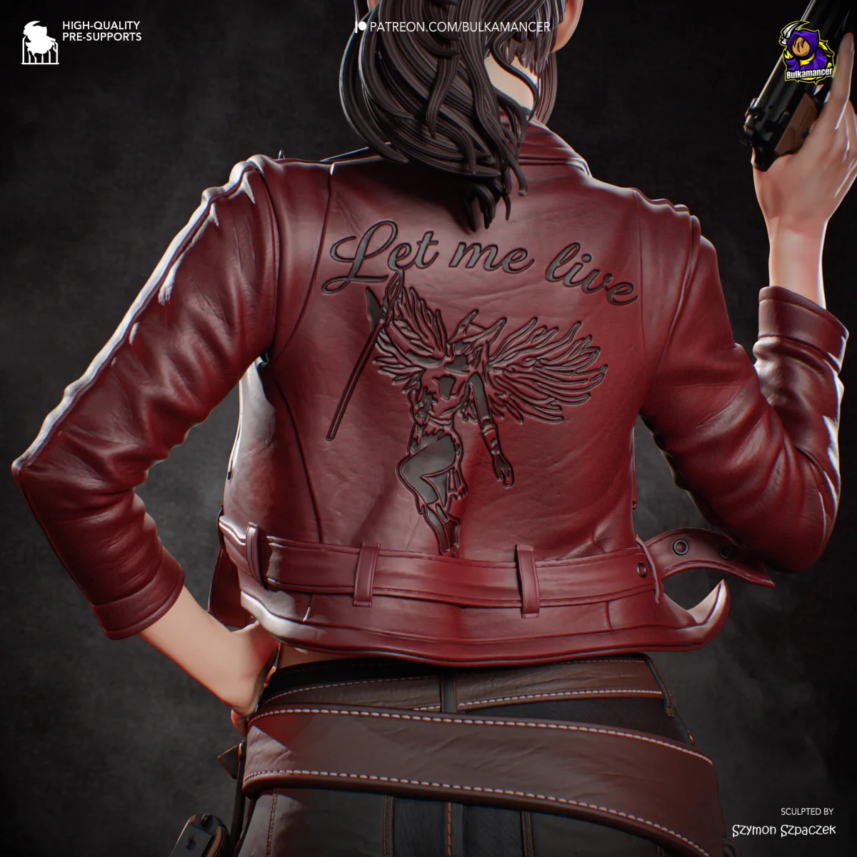 Claire Redfield | Fan Art | 3D Printed Resin Model Garage Kit | *Un-Painted* | Bulkamancer 5