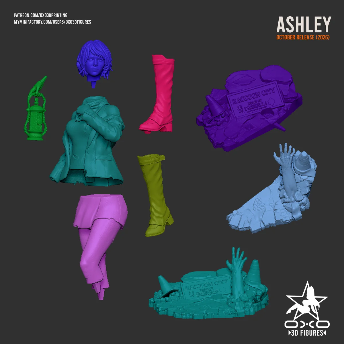 Ashley Graham | Fan Art | 3D Printed Resin Model Garage Kit | *Un-Painted* | OXO3D 12