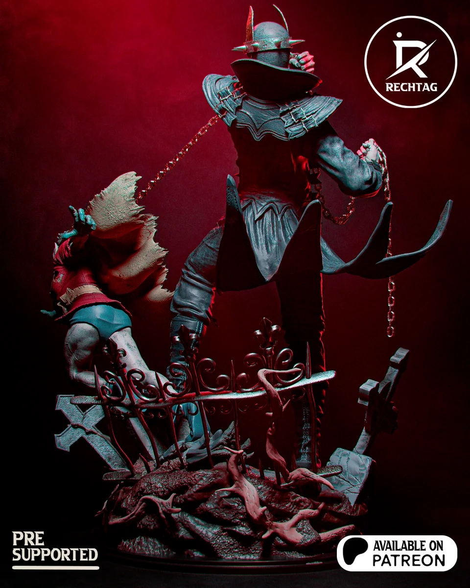 Batman Who Laughs | Fan Art | 3D Printed Resin Model Garage Kit | *Un-Painted* | Rechtag 6