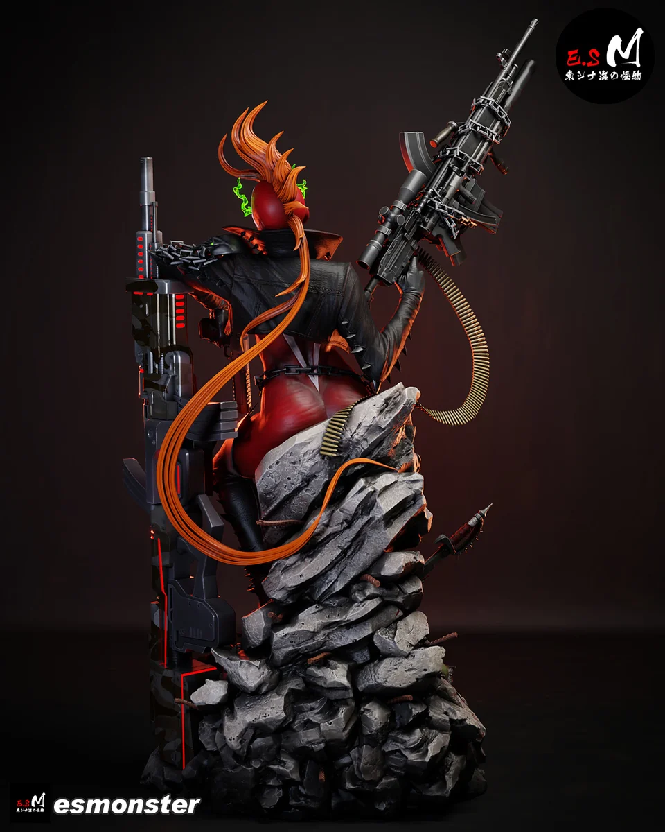 SheSpawn | Fan Art | 3D Printed Resin Model Garage Kit | *Un-Painted* | ES Monster 3