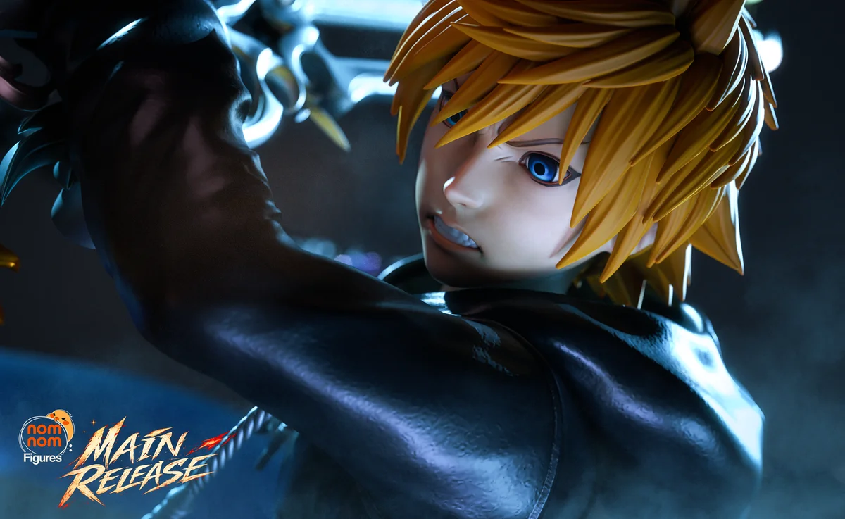 Roxas x Sora | Fan Art | 3D Printed Resin Model Garage Kit | *Un-Painted* | Nomnom 4