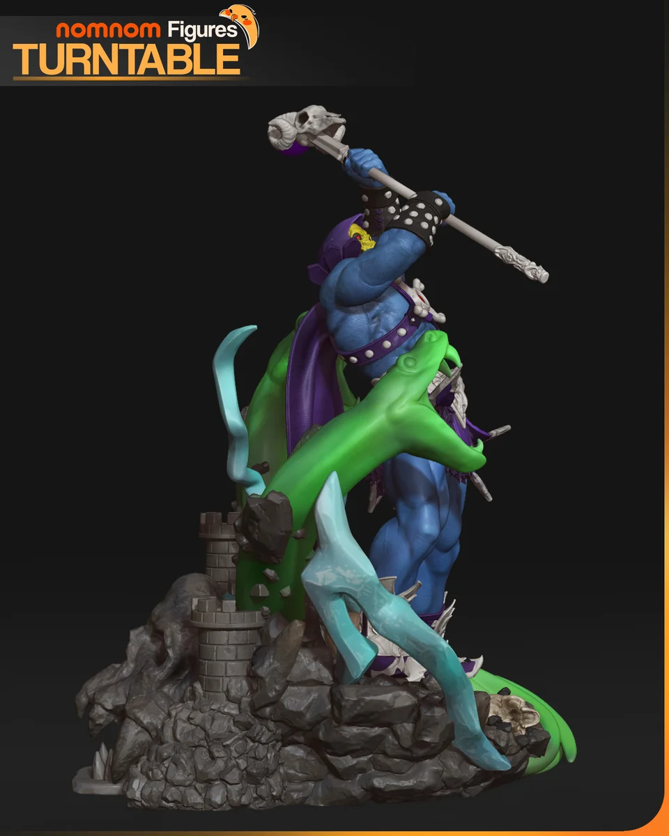 Skeletor | Fan Art | 3D Printed Resin Model Garage Kit | *Un-Painted* | Nomnom 7