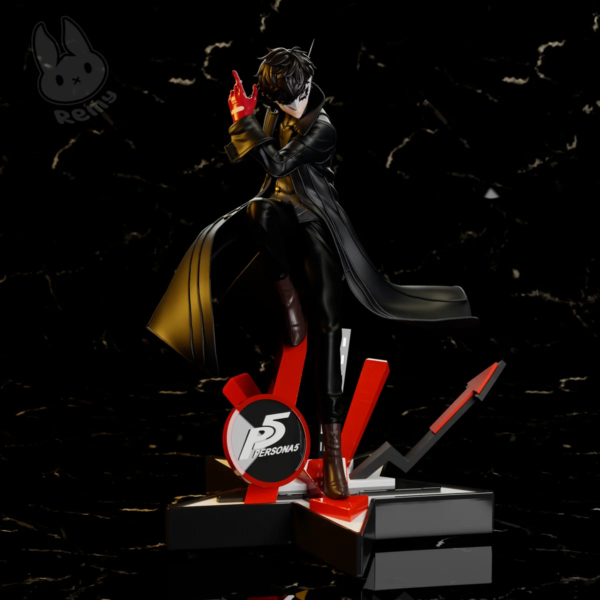 Ren Amamiya | Fan Art | 3D Printed Resin Model Garage Kit | *Un-Painted* | Remy Sculpts 3