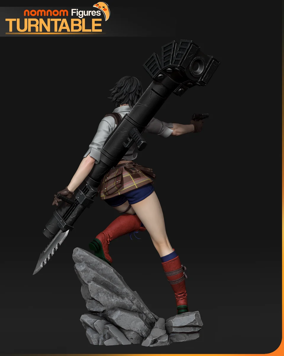 Lady - Devil May Cry | Fan Art | 3D Printed Resin Model Garage Kit | *Un-Painted* | Nomnom 6