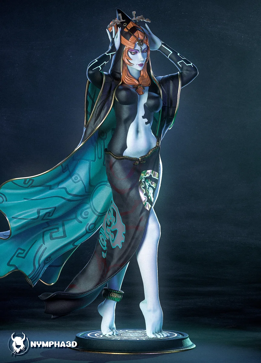 Midna | Fan Art | 3D Printed Resin Model Garage Kit | *Un-Painted* | Nympha3D 4
