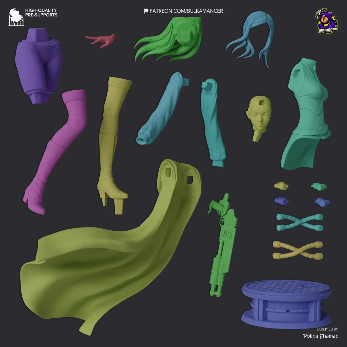 Re-L | Fan Art | 3D Printed Resin Model Garage Kit | *Un-Painted* | Bulkamancer 4