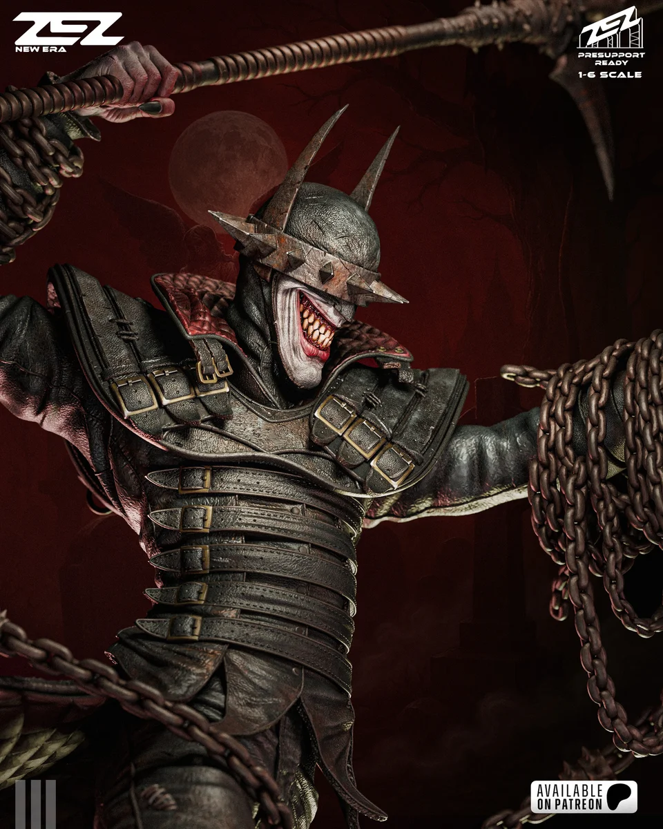 Batman Who Laughs | Fan Art | 3D Printed Resin Model Garage Kit | *Un-Painted* | ZEZ Studio 5