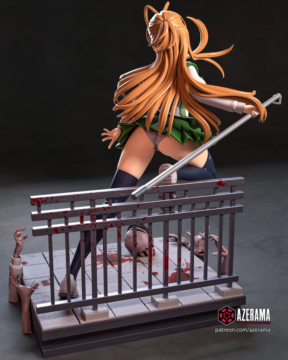 Rei | Fan Art | 3D Printed Resin Model Garage Kit | *Un-Painted* | Azerama 2