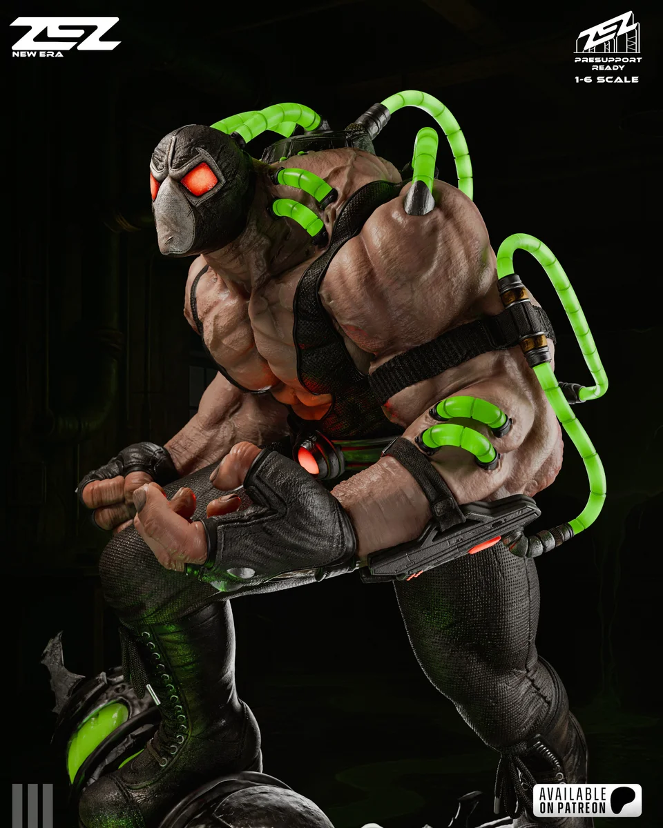 Bane | Fan Art | 3D Printed Resin Model Garage Kit | *Un-Painted* | ZEZ Studio 6
