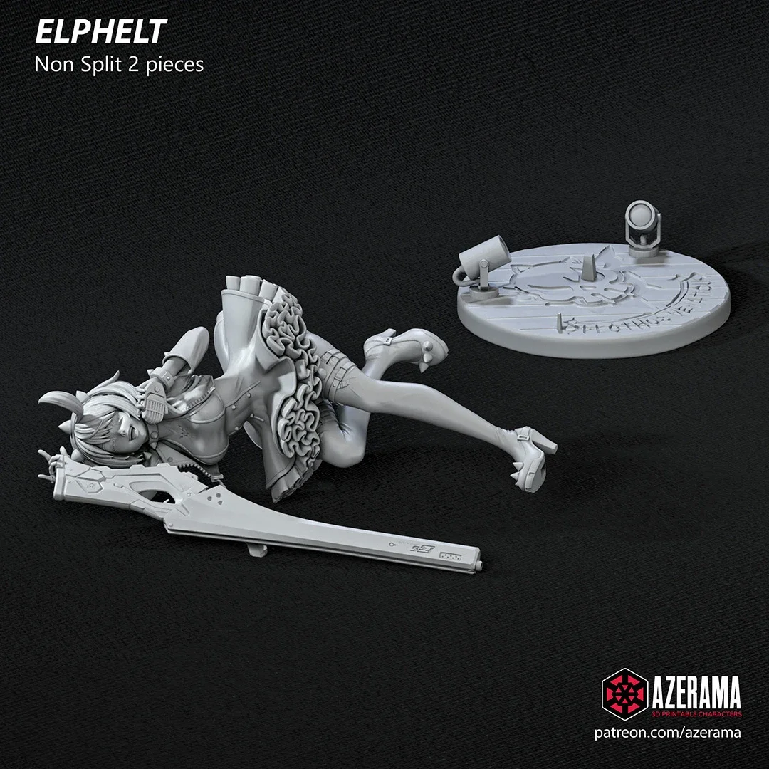 Elphelt | Fan Art | 3D Printed Resin Model Garage Kit | *Un-Painted* | Azerama 4