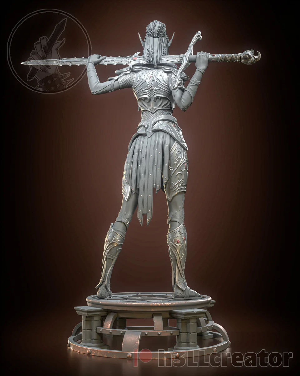 Lae'zel | Fan Art | 3D Printed Resin Model Garage Kit | *Un-Painted* | H3LL Creator 8