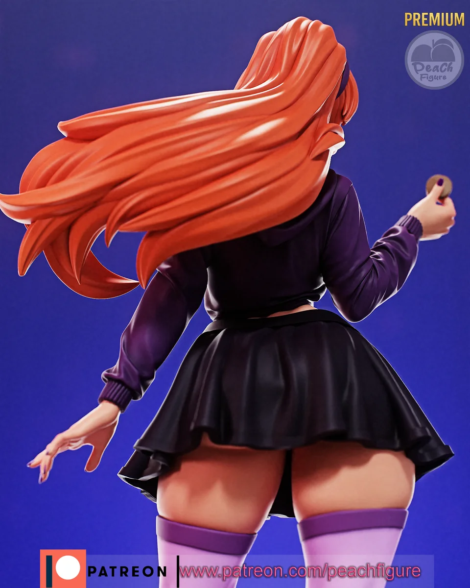 Daphne | Fan Art | 3D Printed Resin Model Garage Kit | *Un-Painted* | Peach Figure 3