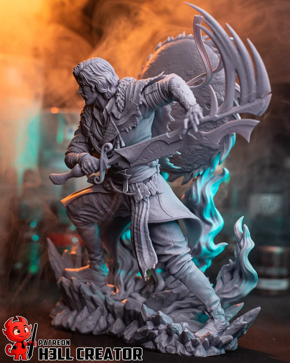 Verso | Fan Art | 3D Printed Resin Model Garage Kit | *Un-Painted* | H3LL Creator 8