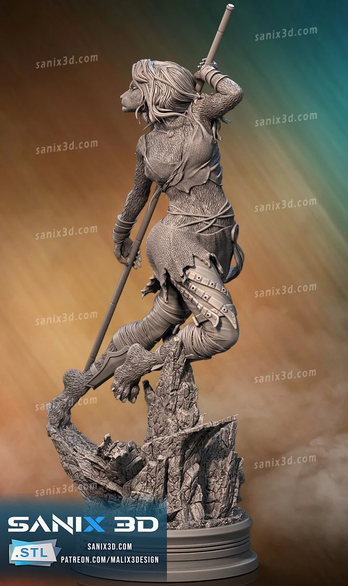 Cheetara | Fan Art | 3D Printed Resin Model Garage Kit | *Un-Painted* | Sanix3D 3