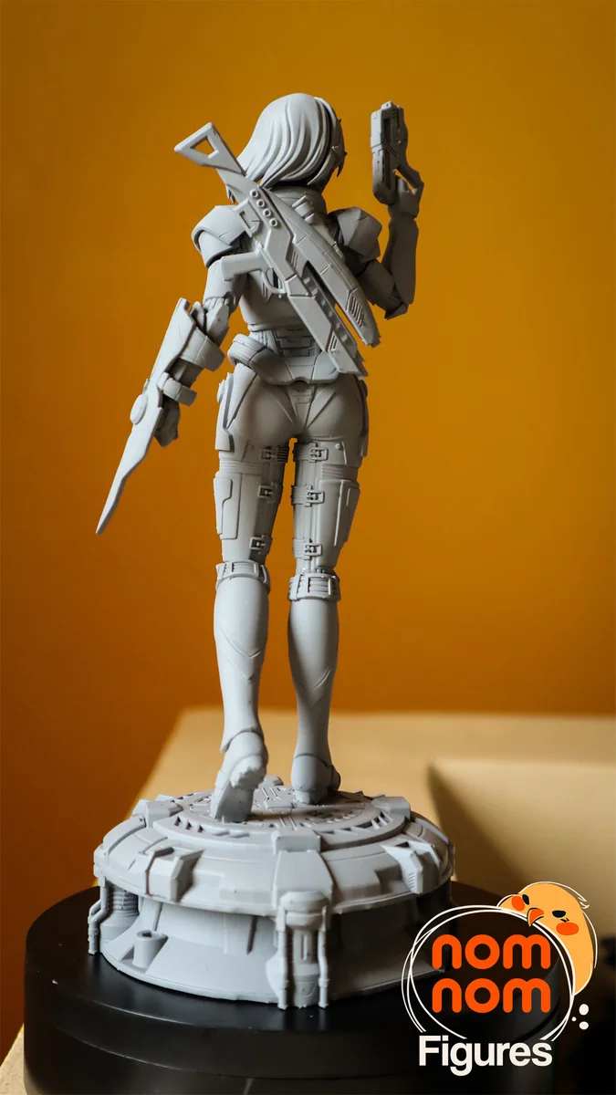 Commander Female Shepard | Fan Art | 3D Printed Resin Model Garage Kit | *Un-Painted* | Nomnom 12