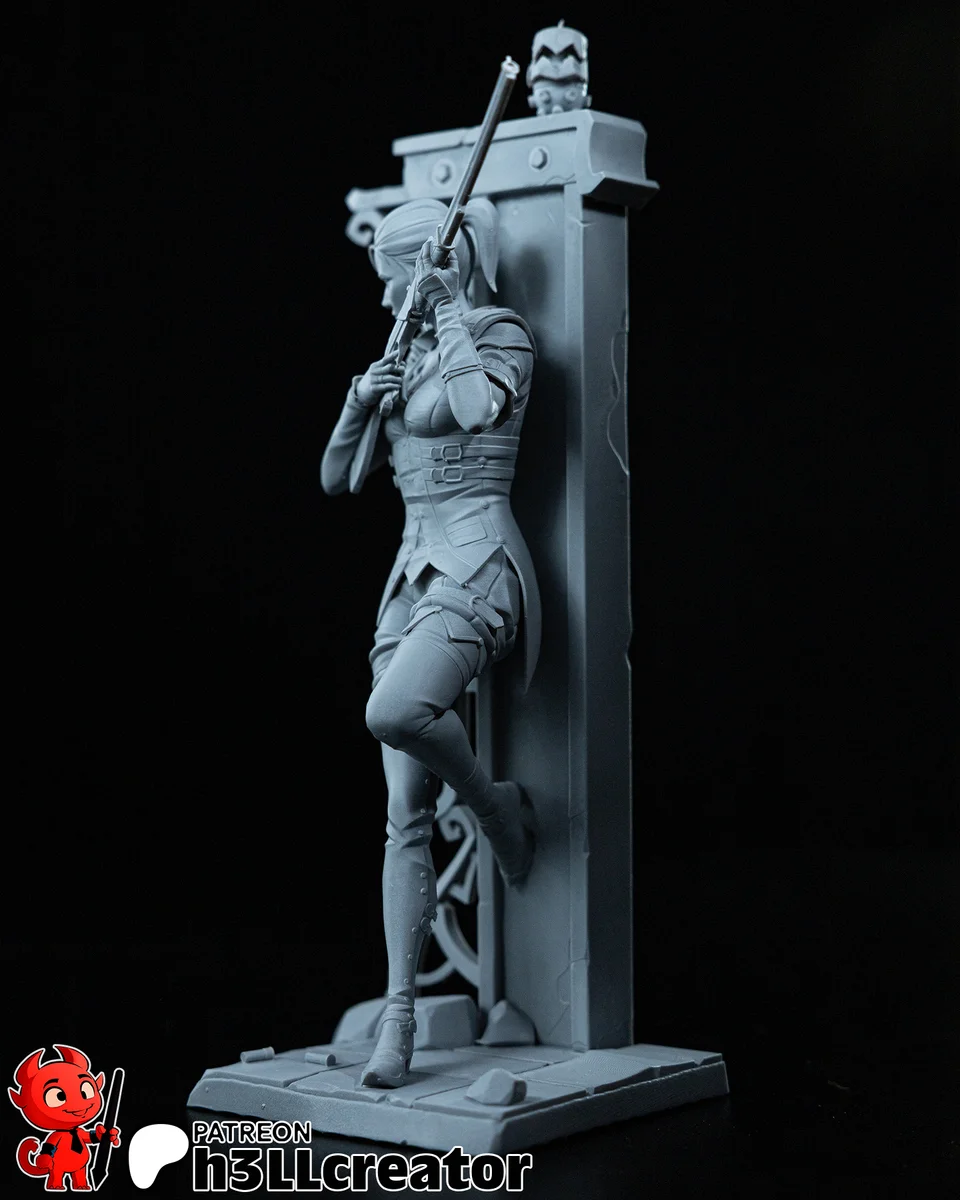 Caitlyn | Fan Art | 3D Printed Resin Model Garage Kit | *Un-Painted* | H3LL Creator 9