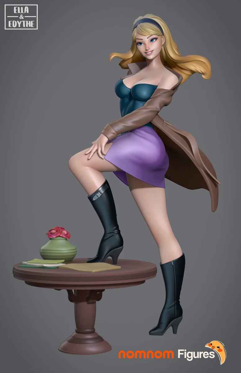 Mary Jane and Gwen Stacy | Fan Art | 3D Printed Resin Model Garage Kit | *Un-Painted* | Nomnom 4