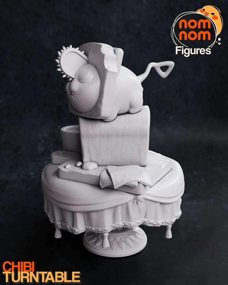 Chibi Pochita | Fan Art | 3D Printed Resin Model Garage Kit | *Un-Painted* | Nomnom 6