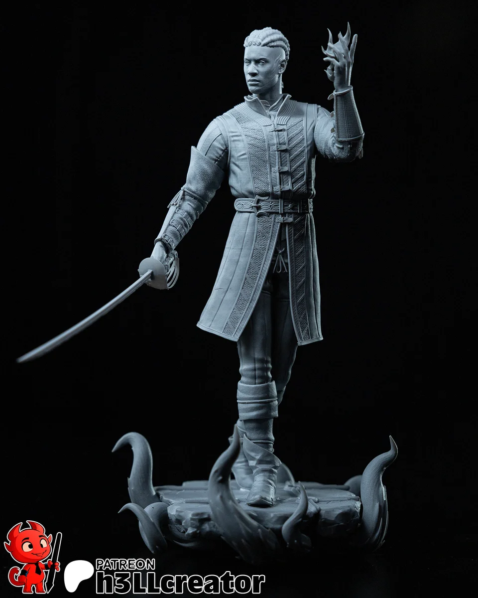 Wyll | Fan Art | 3D Printed Resin Model Garage Kit | *Un-Painted* | H3LL Creator 6