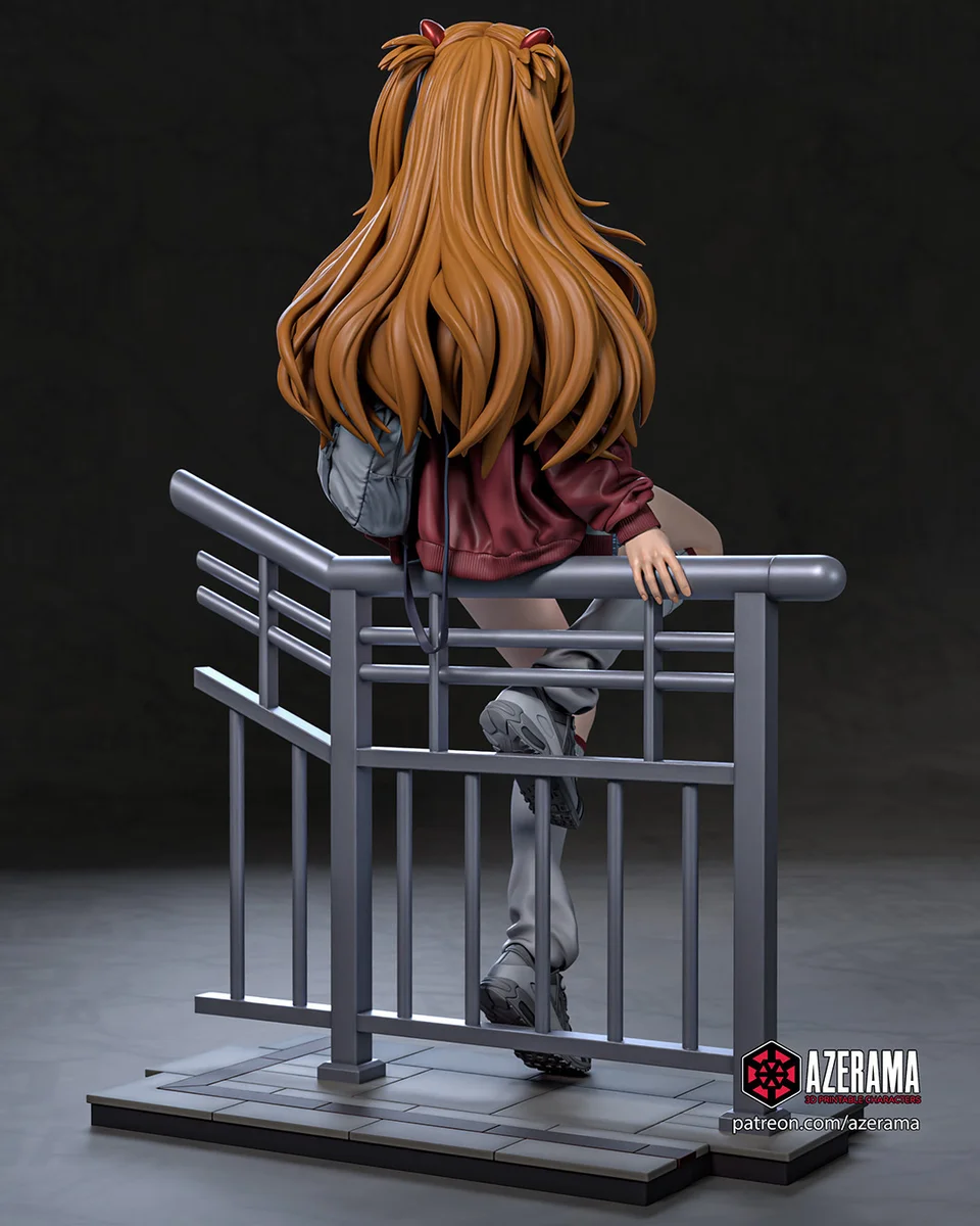 Urban Asuka | Fan Art | 3D Printed Resin Model Garage Kit | *Un-Painted* | Azerama 3