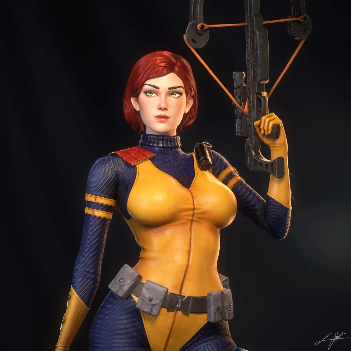Scarlett | Fan Art | 3D Printed Resin Model Garage Kit | *Un-Painted* | Abe3D 11