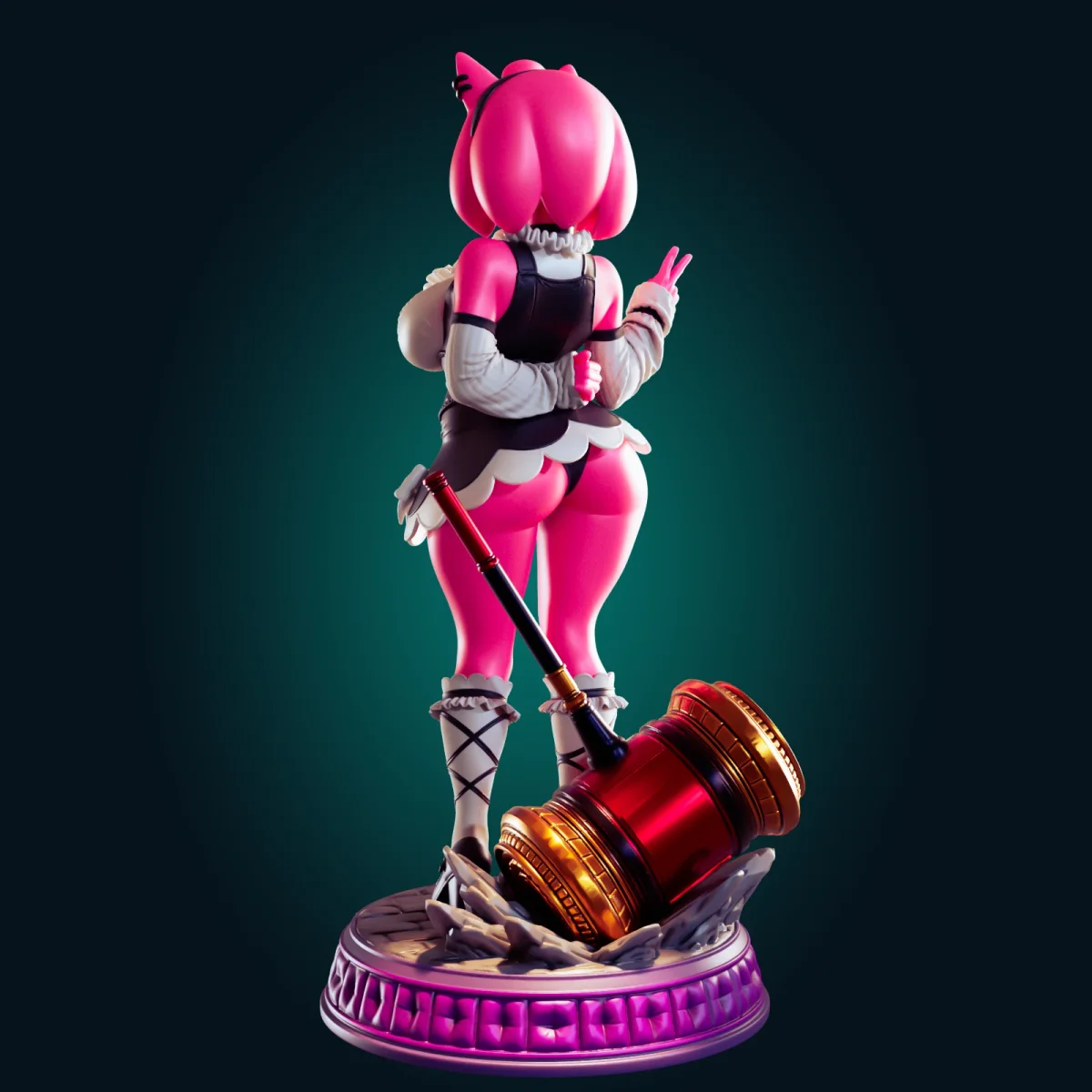 Hedgehog Girl | Fan Art | 3D Printed Resin Model Garage Kit | *Un-Painted* | Officer Rhu 3