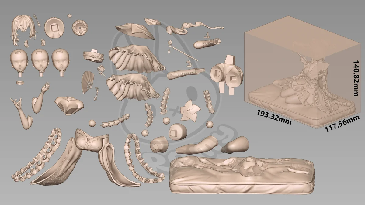 Nimi Nightmare v2 | Fan Art | 3D Printed Resin Model Garage Kit | *Un-Painted* | Remy Sculpts 7