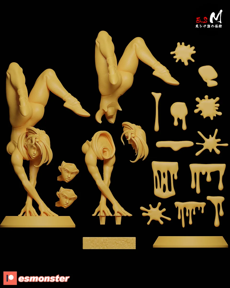 Spider Gwen | Fan Art | 3D Printed Resin Model Garage Kit | *Un-Painted* | ES Monster 4