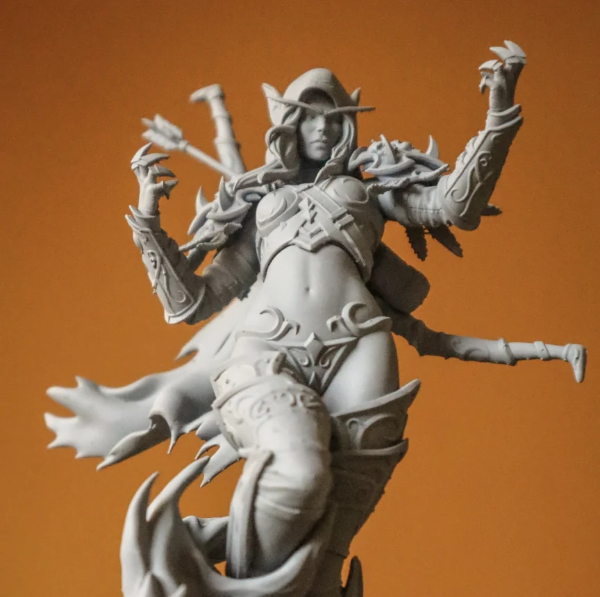 Sylvanas Windrunner | Fan Art | 3D Printed Resin Model Garage Kit | *Un-Painted* | Nomnom 6
