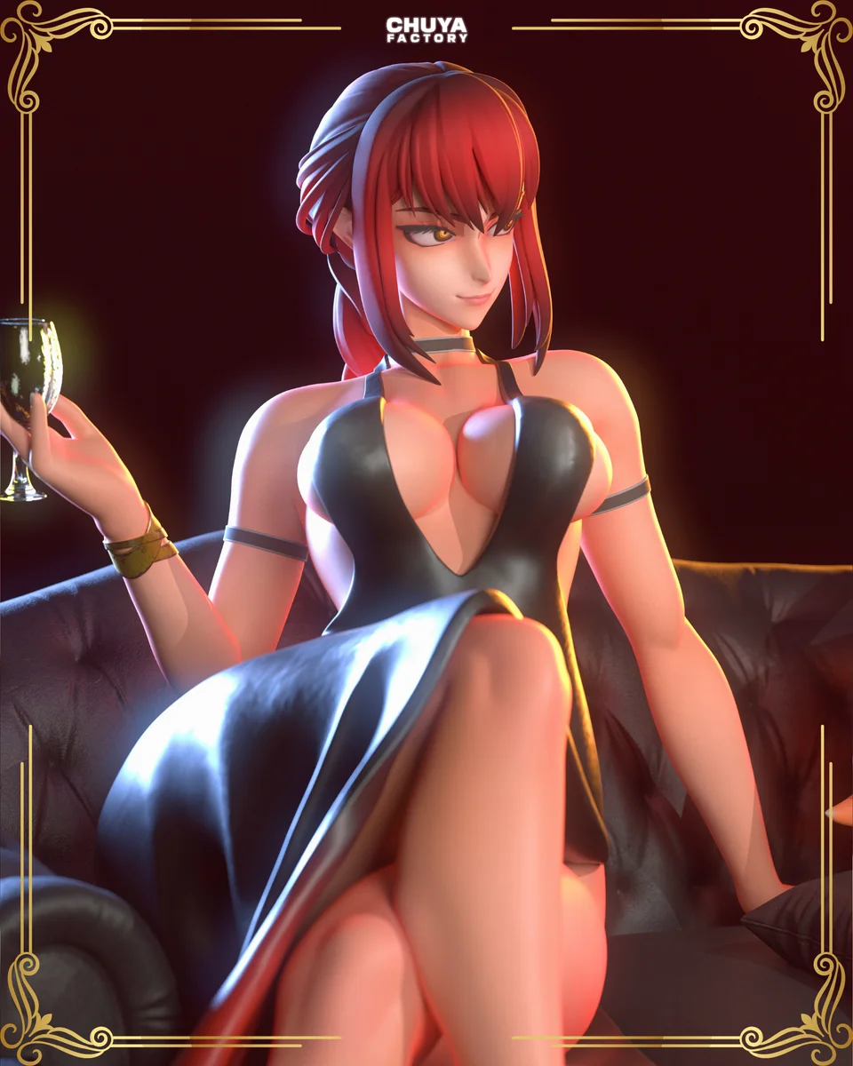 Makima | Fan Art | 3D Printed Resin Model Garage Kit | *Un-Painted* | Chuya Factory 3