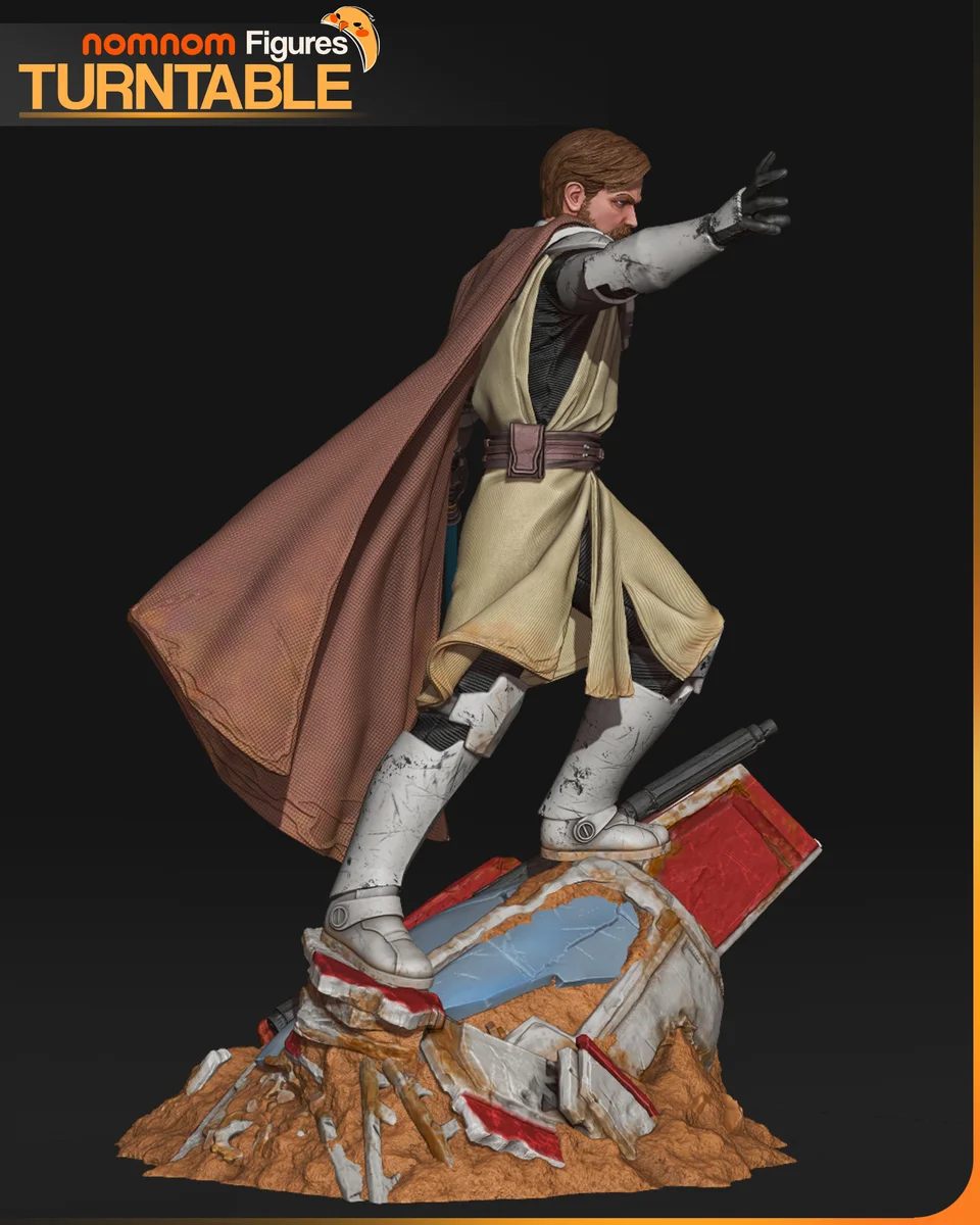 Obi-wan Kenobi | Fan Art | 3D Printed Resin Model Garage Kit | *Un-Painted* | Nomnom 7