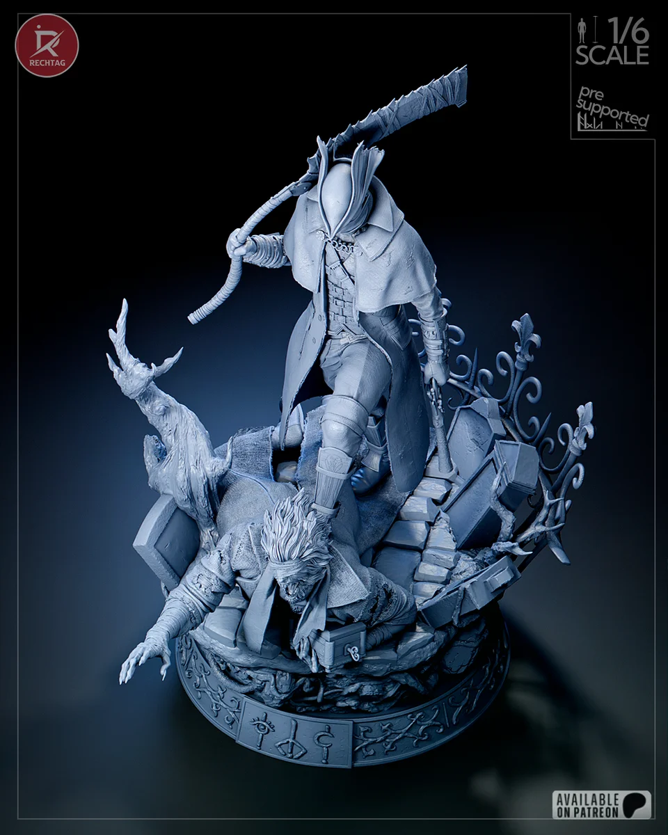 The Hunter | Fan Art | 3D Printed Resin Model Garage Kit | *Un-Painted* | Rechtag 21