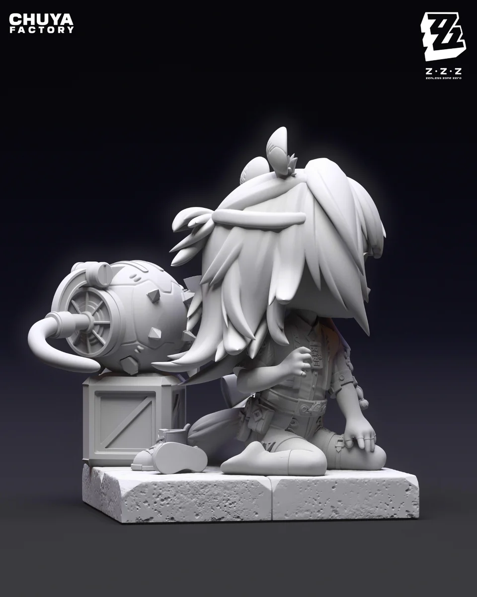 Chibi Ju Fufu | Fan Art | 3D Printed Resin Model Garage Kit | *Un-Painted* | Chuya Factory 16