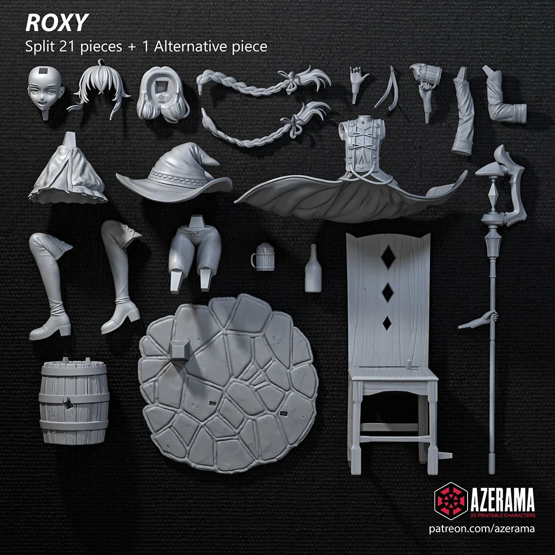 Roxy | Fan Art | 3D Printed Resin Model Garage Kit | *Un-Painted* | Azerama 4