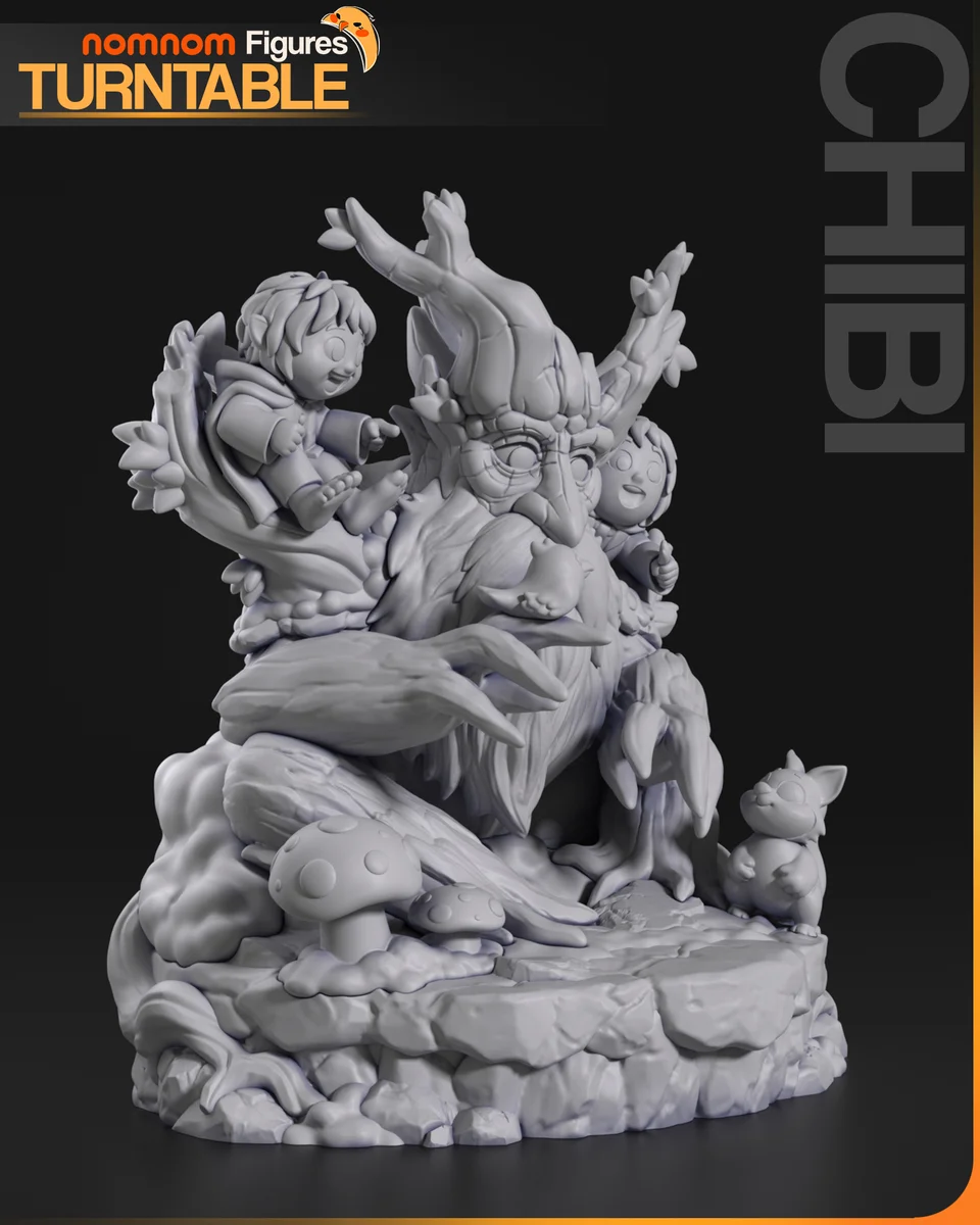 Chibi Tree Beard | Fan Art | 3D Printed Resin Model Garage Kit | *Un-Painted* | Nomnom 6