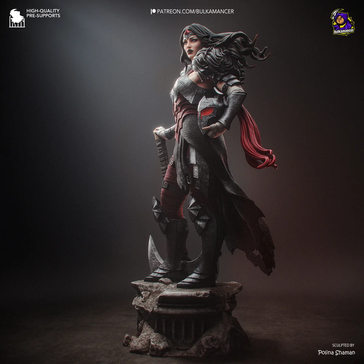 Absolute Wonder Woman | Fan Art | 3D Printed Resin Model Garage Kit | *Un-Painted* | Bulkamancer 3