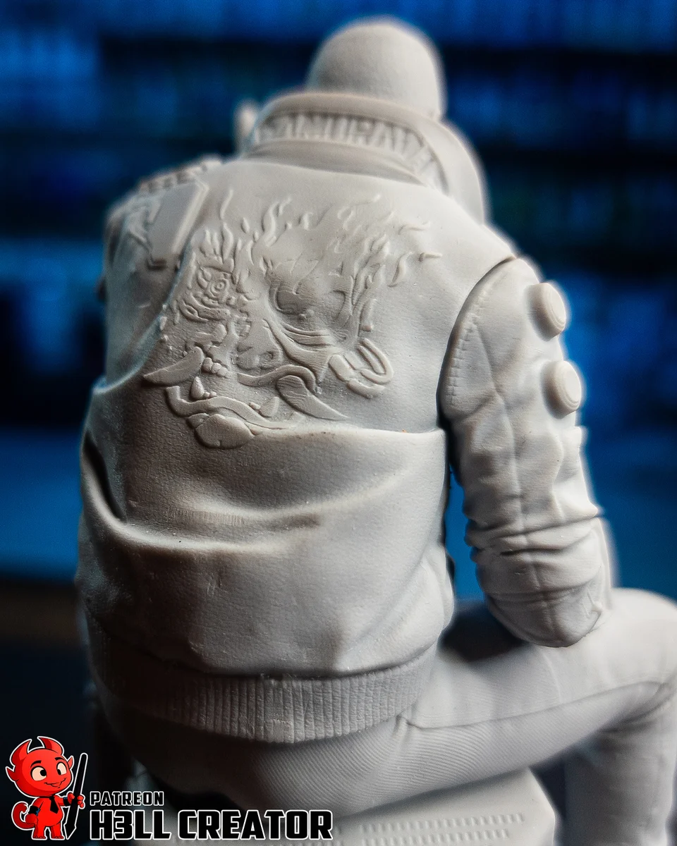 Male V | Fan Art | 3D Printed Resin Model Garage Kit | *Un-Painted* | H3LL Creator 13