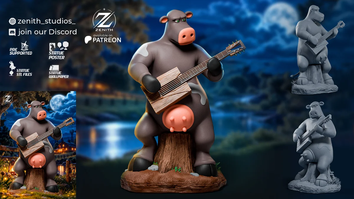 Ben Barnyard | Fan Art | 3D Printed Resin Model Garage Kit | *Un-Painted* | Zenith Studios 6