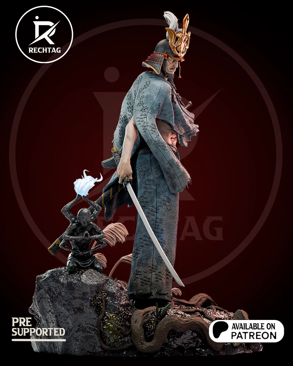 Isshin Ashina | Fan Art | 3D Printed Resin Model Garage Kit | *Un-Painted* | Rechtag 9