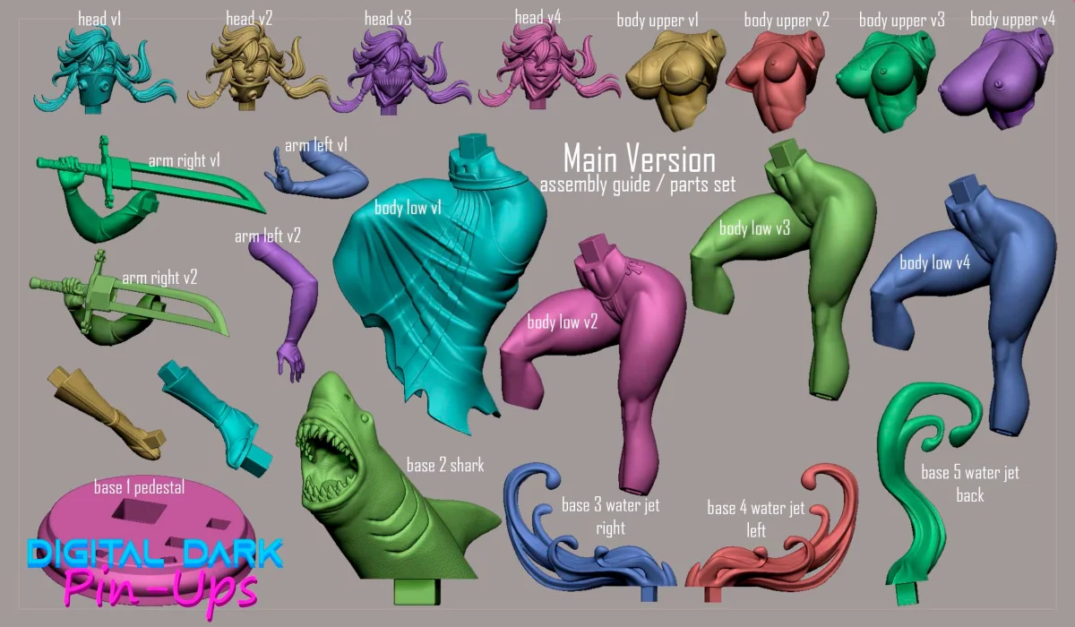 Tier Harribel | Fan Art | 3D Printed Resin Model Garage Kit | *Un-Painted* | Digital Dark 7