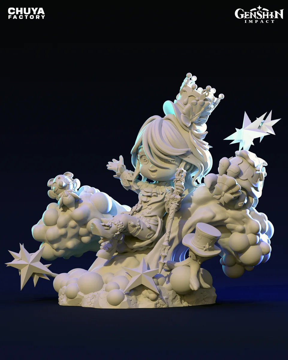Chibi Furina | Fan Art | 3D Printed Resin Model Garage Kit | *Un-Painted* | Chuya Factory 13