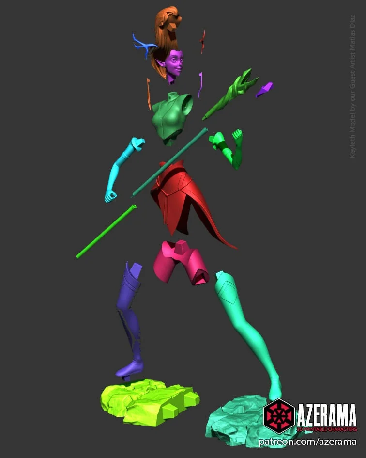 Druid | Fan Art | 3D Printed Resin Model Garage Kit | *Un-Painted* | Azerama 4